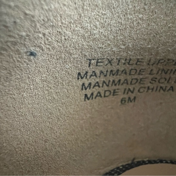 Ann Taylor Blue Denim Loafers with Gold Horsebit Accent 6 - Picture 6 of 6